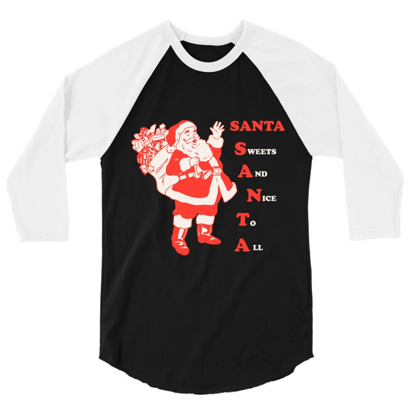 Santa 3/4 Sleeve Shirt 5 Santa 3/4 Sleeve Shirt - Image 3