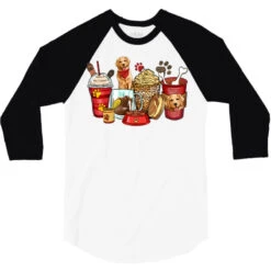 Golden Retriever Coffee Cups 3/4 Sleeve Shirt -Rugged Roots Store pd.2527156650.33.25102274.s3.1 front white and black ffffff none x0y0 150 800x800 1