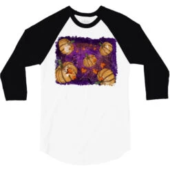 Halloween Pumpkin Cobweb Background 3/4 Sleeve Shirt -Rugged Roots Store pd.2527159867.33.25103105.s3.1 front white and black ffffff none x0y0 150 800x800 1