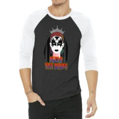 Kiss The Bride Glam Art Halloween 3/4 Sleeve Shirt
