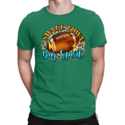 Small Town Big Spirit Football T-Shirt