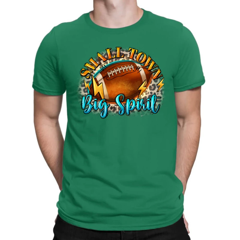 Small Town Big Spirit Football T-Shirt 3 Small Town Big Spirit Football T-Shirt