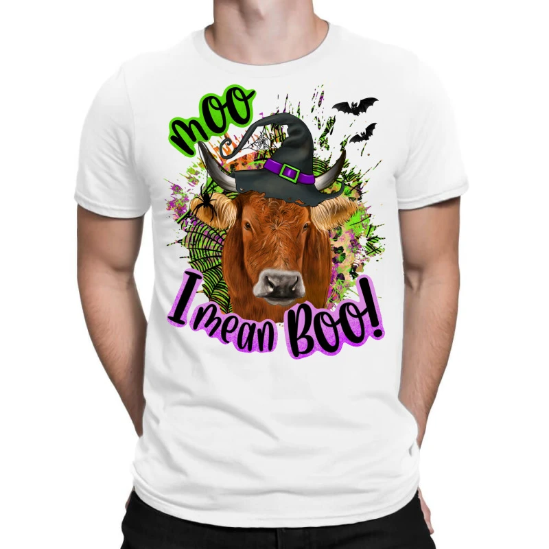 Moo I Mean Boo Cow T-Shirt 3 Moo I Mean Boo Cow T-Shirt