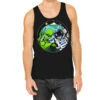 Space Astronaut Alien Peace Sign Tank Top