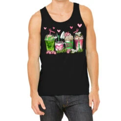 Botanic Coffee Cups Tank Top