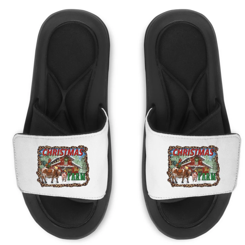 Christmas On The Farm Slide Sandal 3 Christmas On The Farm Slide Sandal