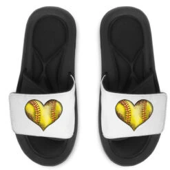 Western Softball Heart Slide Sandal