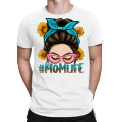 Messy Bun Mom Life T-Shirt