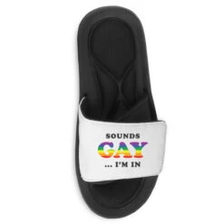 Sounds Gay I M In Slide Sandal -Rugged Roots Store pmd.2526878697.202.25088860.s3.1 front customized1 f5f5f5 none x75y68.5 90 800x800 1