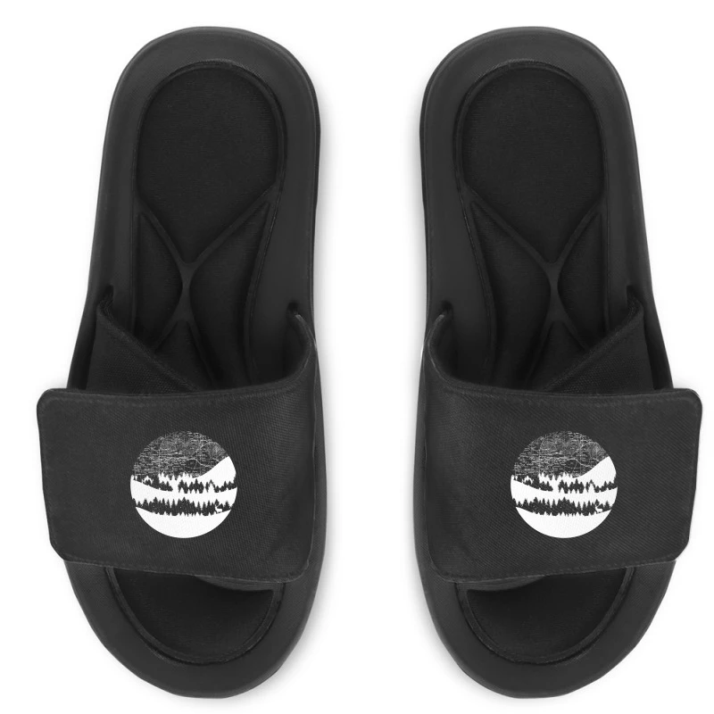Map Silhouette Circle Slide Sandal 3 Map Silhouette Circle Slide Sandal