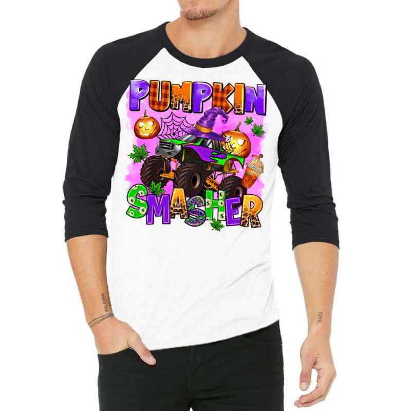 Pumpkin Smasher 3/4 Sleeve Shirt 3 Pumpkin Smasher 3/4 Sleeve Shirt