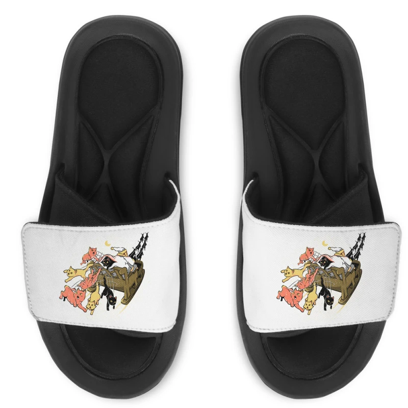 Santa Cats Xmas Cats For You Slide Sandal 3 Santa Cats Xmas Cats For You Slide Sandal