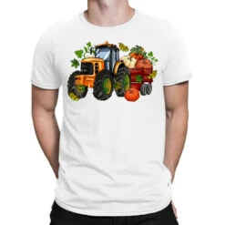 Fall Tractor With Pumpkin T-Shirt