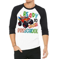 Ready To Crush Preschool 3/4 Sleeve Shirt