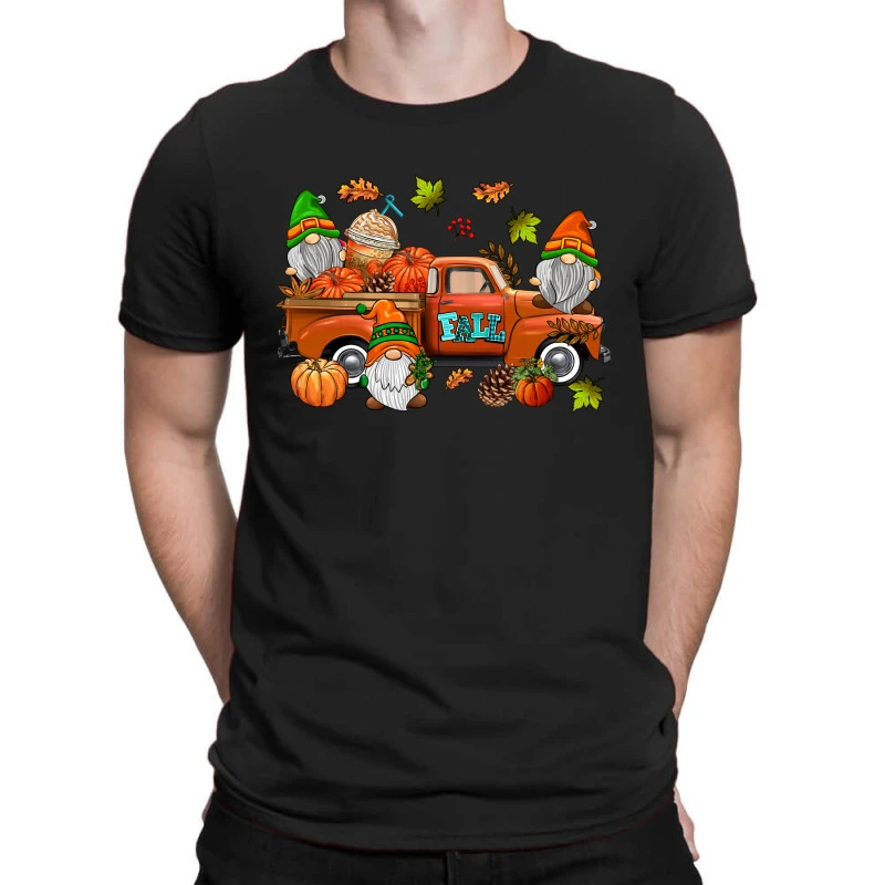 Fall Gnomes Truck T-Shirt 3 Fall Gnomes Truck T-Shirt