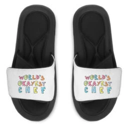 World S Okayest Chef Gift Idea Slide Sandal
