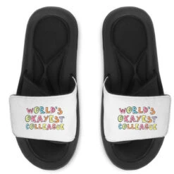 World S Okayest Colleague Gift Idea Slide Sandal