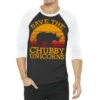Save The Chubby Unicorns 3/4 Sleeve Shirt -Rugged Roots Store pmd.2527025073.33.25095601.s3.1 front black and white2 ffffff none x0y0 150 800x800 1