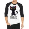 Show Me Your Kitties Meme Cat Lover Gift (4) 3/4 Sleeve Shirt -Rugged Roots Store pmd.2527025716.33.25095587.s3.1 front white and black2 ffffff none x14.5y0 121 800x800 1