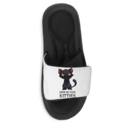 Show Me Your Kitties Meme Cat Lover Gift (4) Slide Sandal -Rugged Roots Store pmd.2527025759.202.25095587.s3.1 front customized1 f5f5f5 none x90y49 60 800x800 1