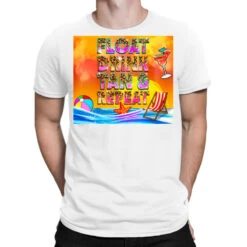 Float Drink And Tan Repeat Summer T-Shirt