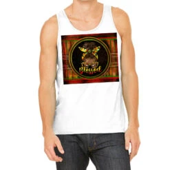Afro Messy Bun African Colors Blessed Tank Top