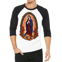 Our Lady Of Guadalupe 3/4 Sleeve Shirt
