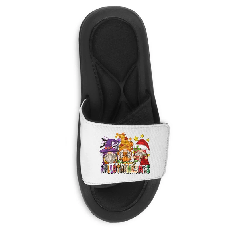 Happy Hallothanksmas Gnomes Slide Sandal 5 Happy Hallothanksmas Gnomes Slide Sandal - Image 3