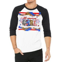 All American Girl 3/4 Sleeve Shirt