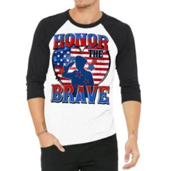 Honor The Brave 3/4 Sleeve Shirt
