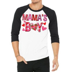 Mama's Boy Valentine's Day 3/4 Sleeve Shirt
